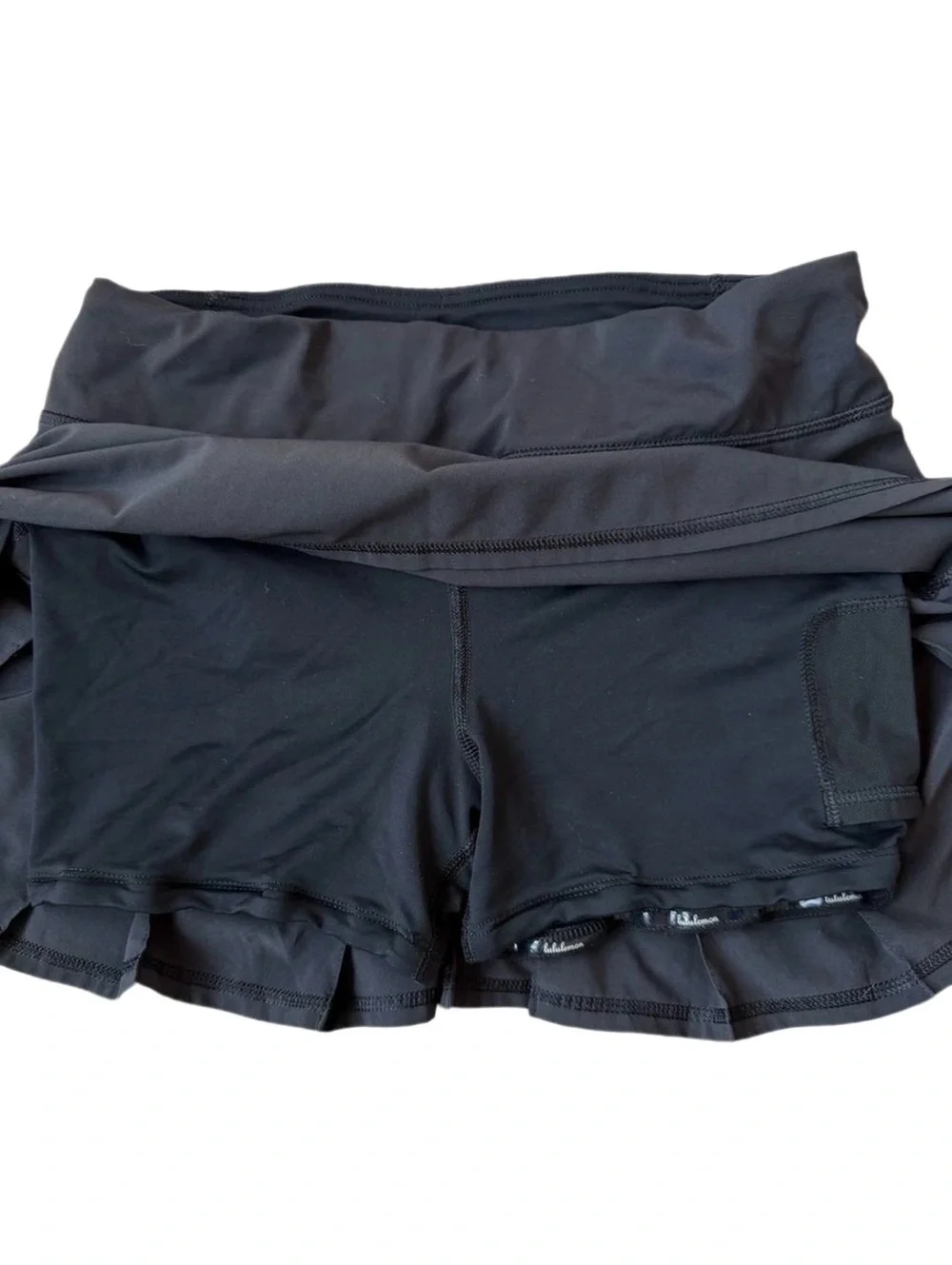 Lululemon Black Pace Setter Skort Sz 8